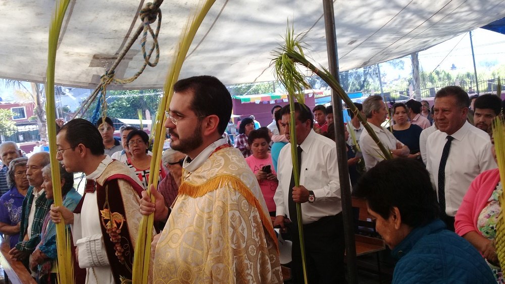 Sacerdote entrando a la misa de domingo de ramos.| Fuente: Wikimedia Commons Sacerdote entrando a la misa de domingo de ramos.| Fuente: Wikimedia Commons