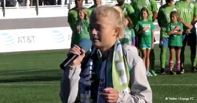 Remembering Darci Lynne Farmer singing the national anthem with her mesmerizing voice
