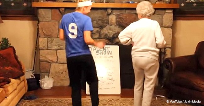 Grandma joins granddaughter's dance and steals the show the instant she starts to move