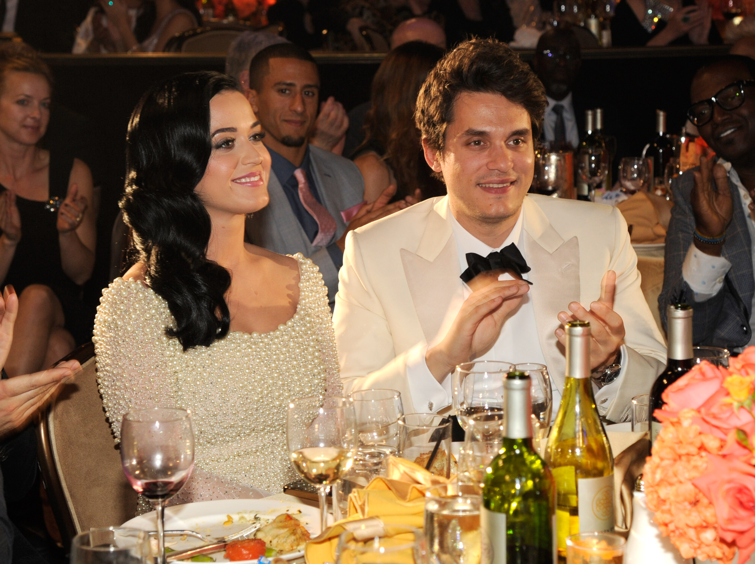 Katy Perry and John Mayer at the Lunt-Fontanne Theatre on December 12, 2012 in New York City | Source: Getty Images