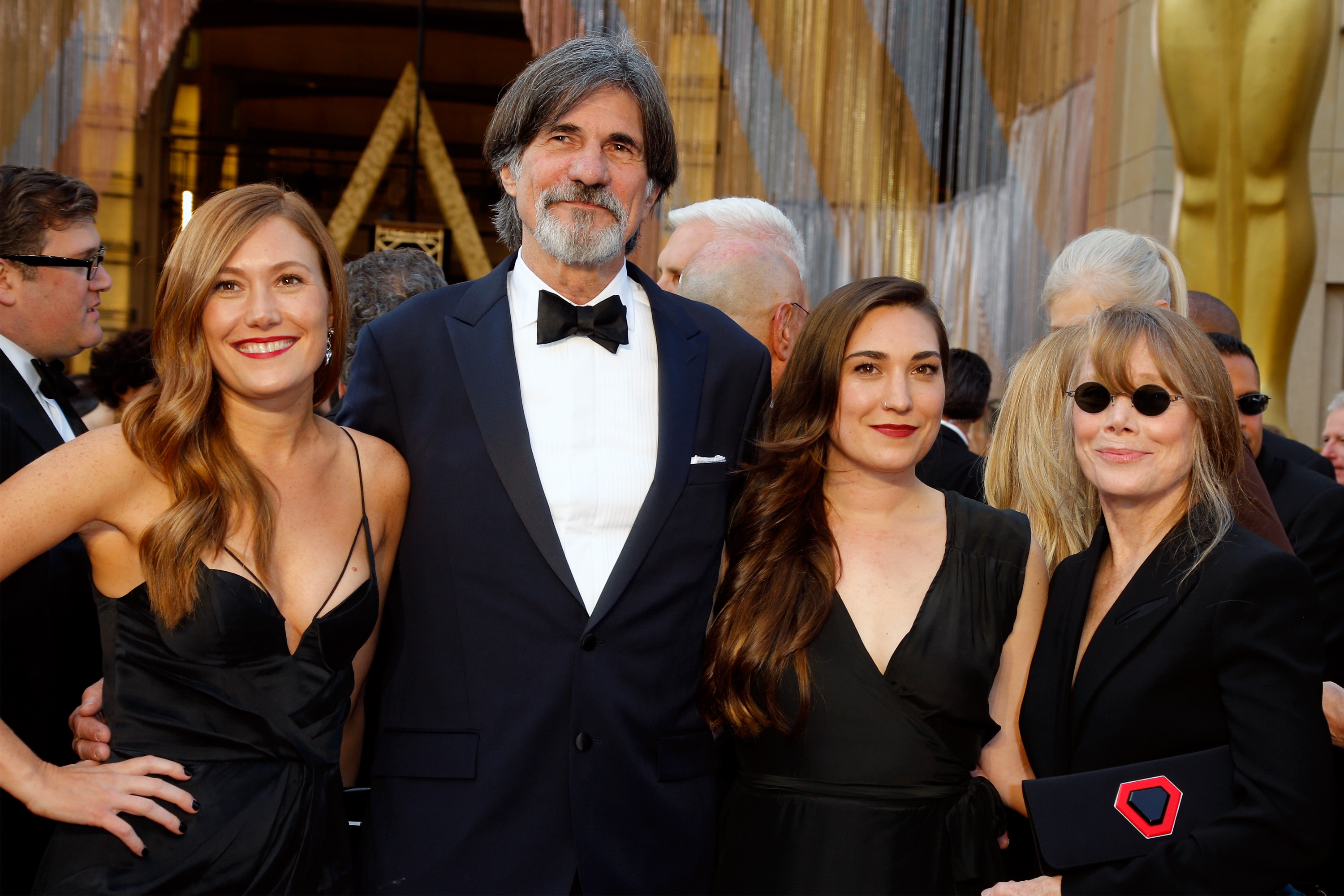 Schuyler Fisk, Jack Fisk, Madison Fisk, and Sissy Spacek during the 88th Annual Academy Awards at Hollywood & Highland Center on February 28, 2016, in Hollywood, California. | Source: Getty Images