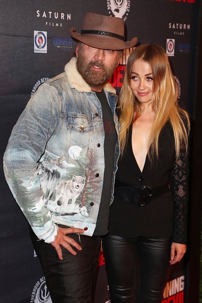 Nicolas Cage and Erika Koike at Writers Guild Theater on September 16, 2019 in Beverly Hills, California. | Photo: Getty Images