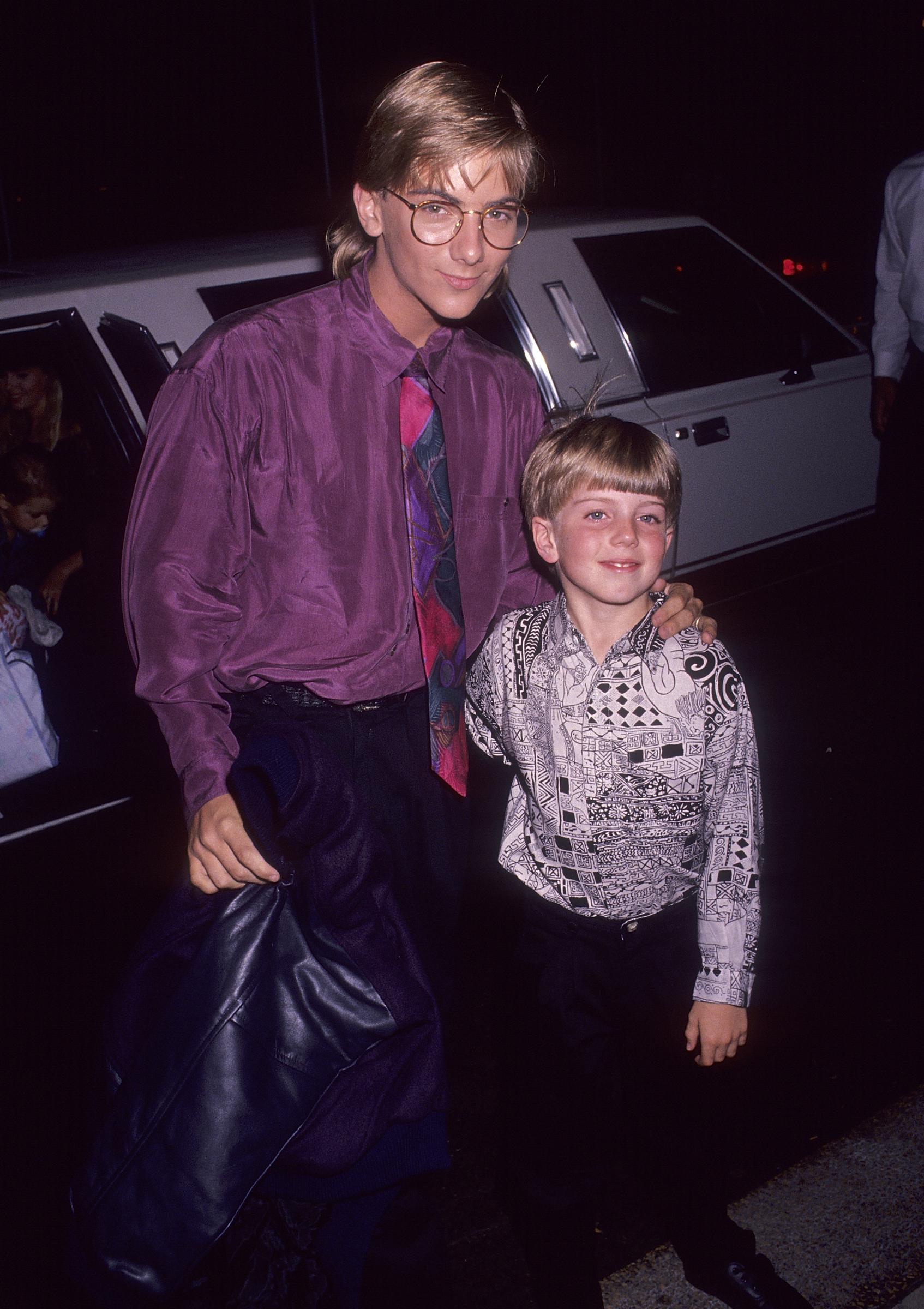 The former child star photographed with a fellow actor in 1991 | Source: Getty Images