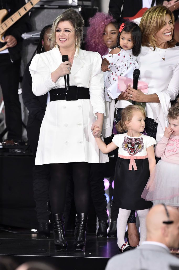 Kelly Clarkson and her daughter River Rose at NBC's "Today" Celebrates The International Day Of The Girl at Rockefeller Plaza in 2018 in New York City | Source: Getty Images