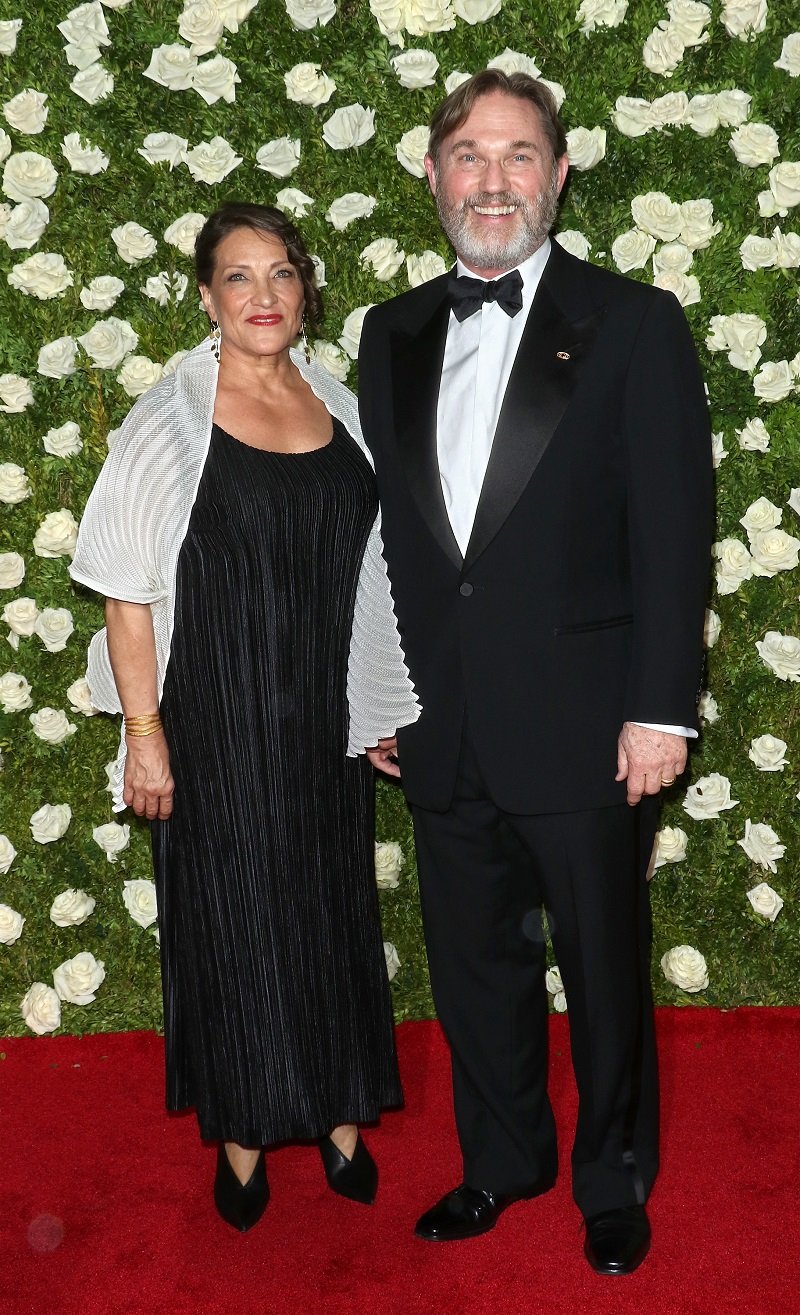 Georgiana Bischoff and Richard Thomas on June 11, 2017 in New York City | Source: Getty Images 