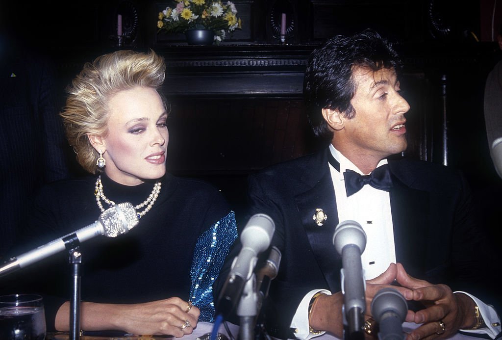 Sylvester Stallone and Brigitte Nielsen attend a ceremony by Hasty Pudding Theatrical Group | Getty Images/ Global Images |