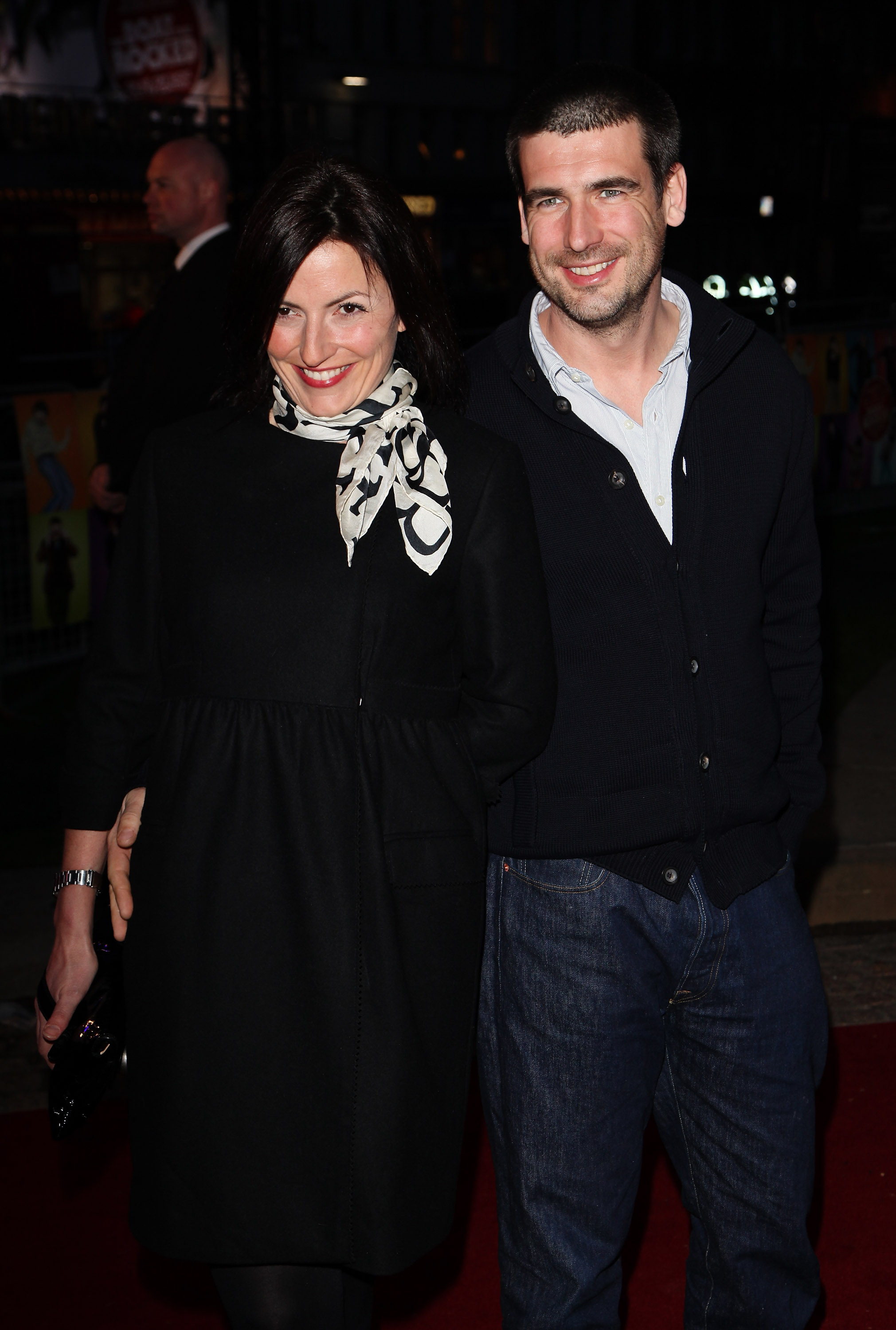 Davina McCall and Matthew Robertson arrive at the World Premiere of "The Boat That Rocked" held at The Odeon, Leicester Square on 23 March 2009 in London, England. | Source: Getty Images