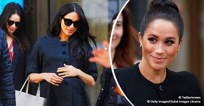 Meghan Markle spotted in all-black, cradles huge baby bump ahead of her baby shower in New York