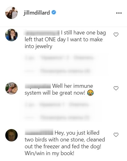 Fans' comments under Jill Duggar's post. | Photo: Instagram/@jillmdillard