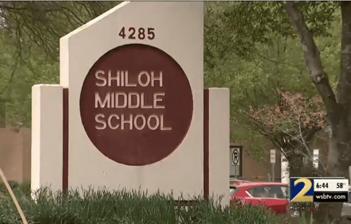 Screenshot image of Shiloh Middle School. | Photo: WSB-TV