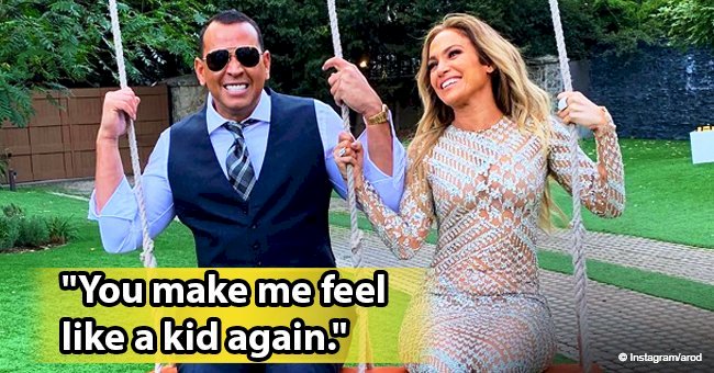 Alex Rodriguez steals hearts with photo of him and longtime girlfriend Jennifer Lopez on a swing