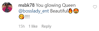 A fan's comment on Shante Broadus Instagram photo. | Photo: Instagram/bosslady_ent