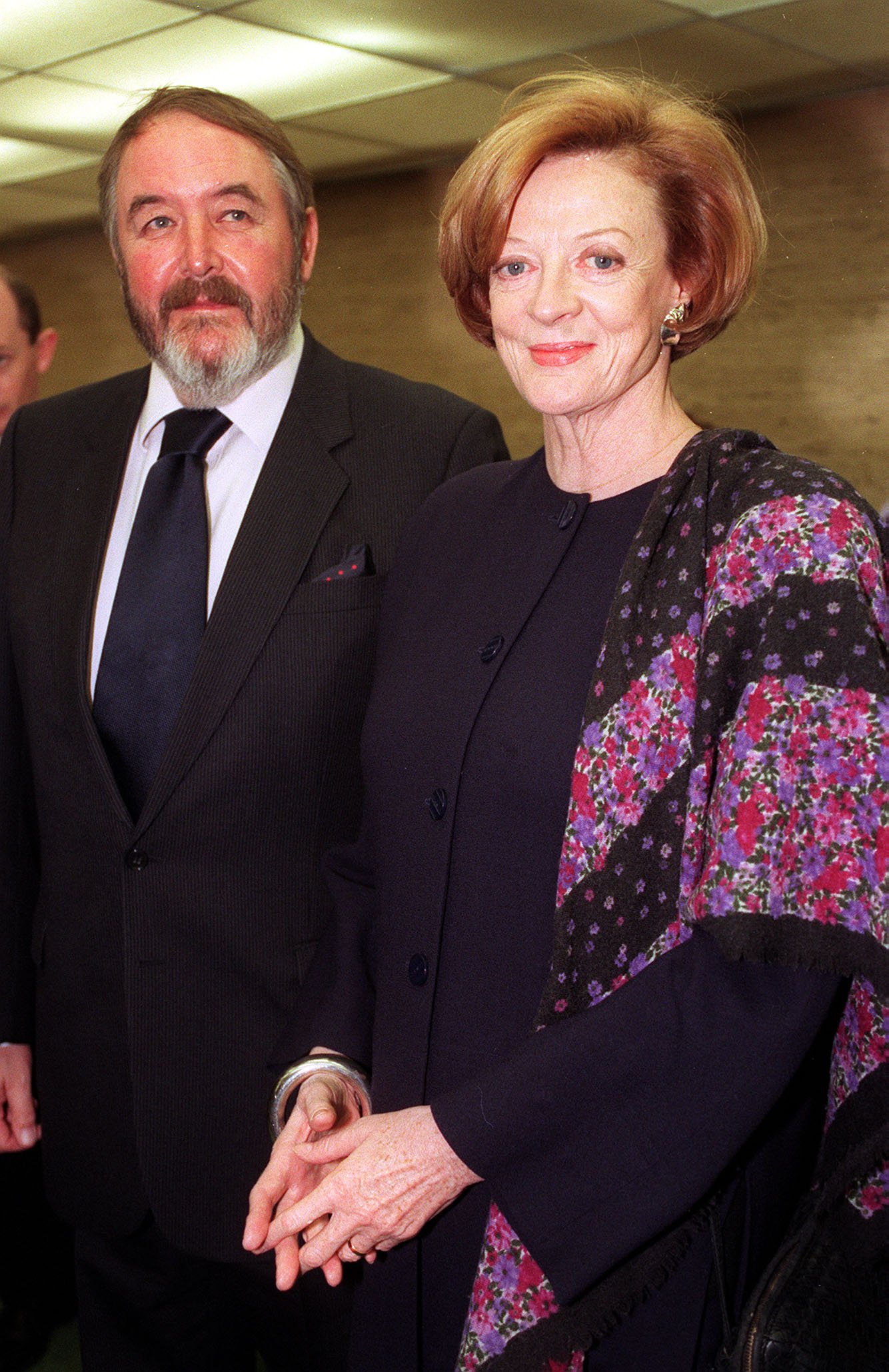 Actress Dame Maggie Smith and her partner Beverley Cross, circa 1995 | Source: Getty Images