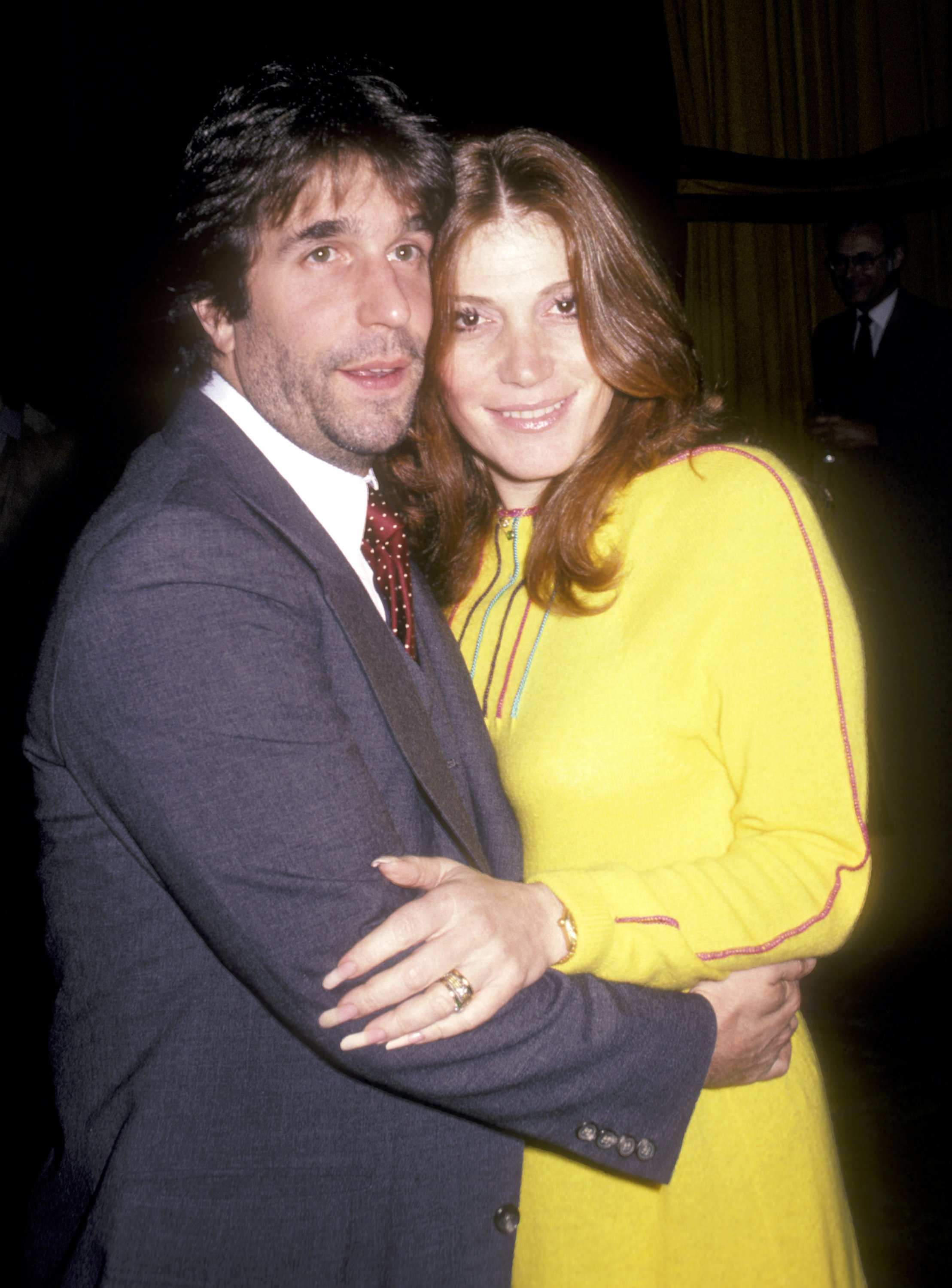 Henry Winkle with his wife Stacy Weitzman in Beverly Hills in 1981 | Source: Getty Images