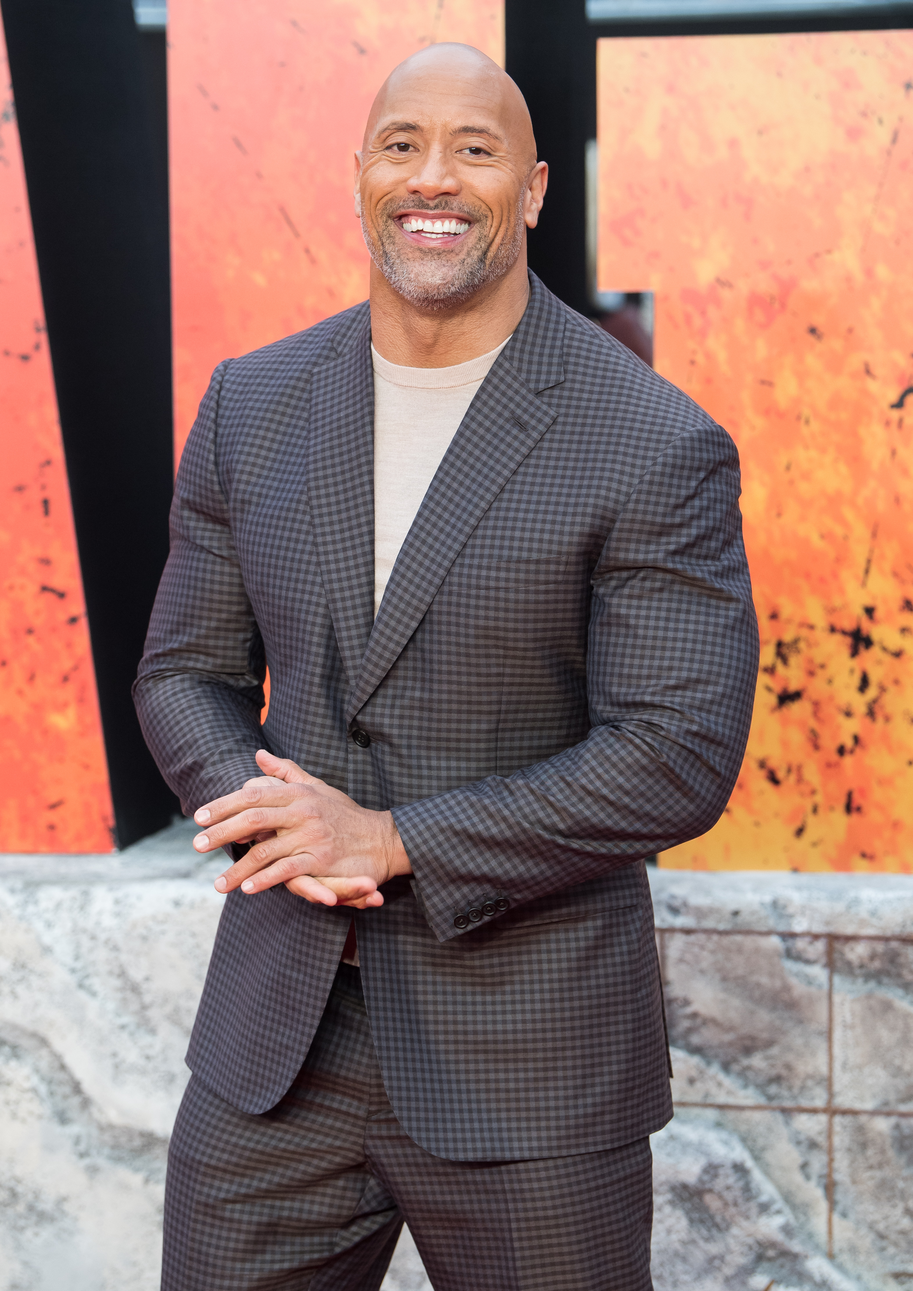 Dwayne Johnson attends the European premiere of "Rampage" on April 11, 2018 in London, England | Source: Getty Images