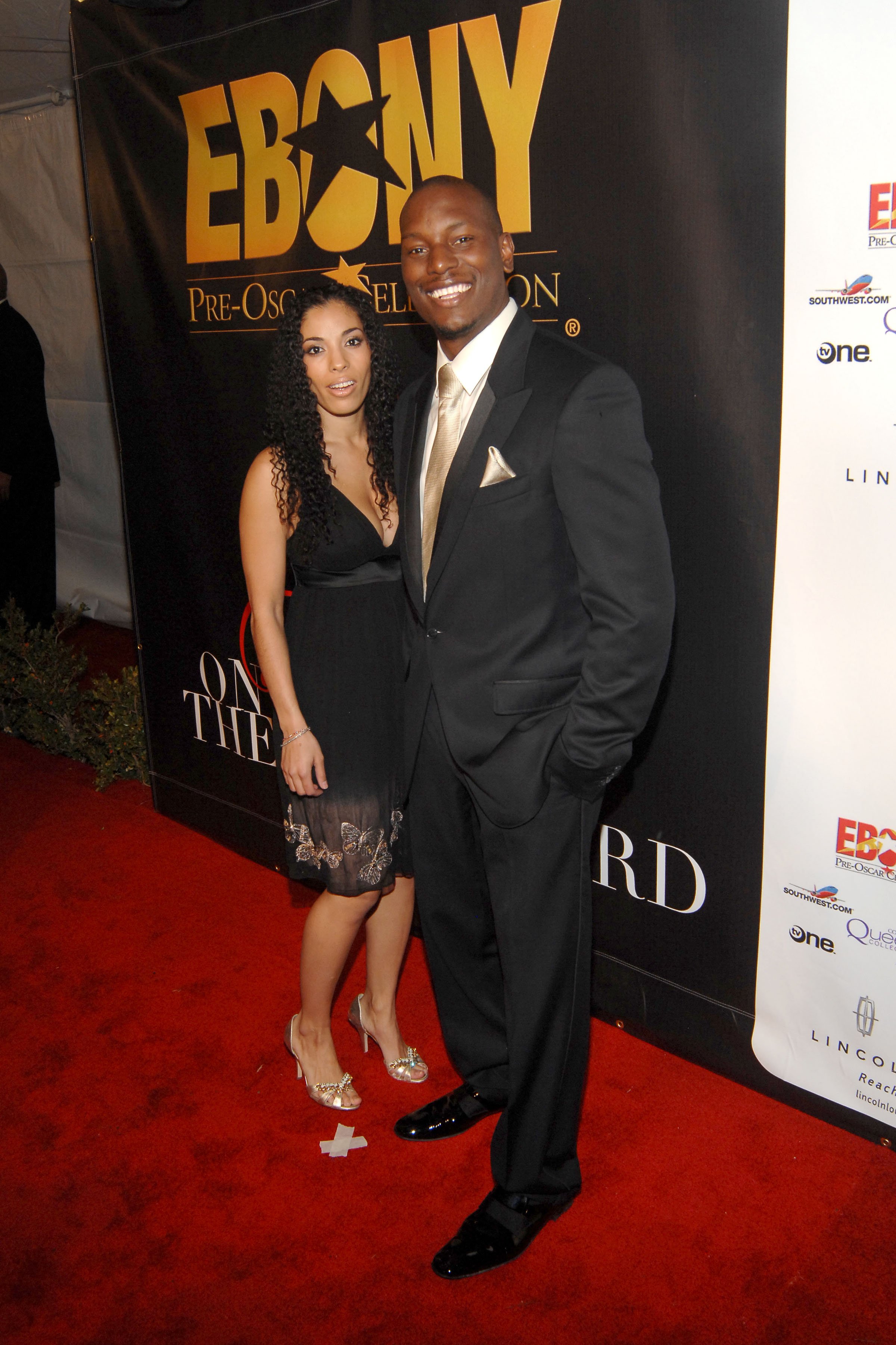 Norma and Tyrese Gibson pose at the EBONY Magazine Pre Oscar Celebration on February 21, 2008, at Boulevard 3 | Source: Getty Images