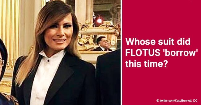 Melania Trump turns heads in an elegant black tuxedo, but fans claim she ‘stole’ this outfit