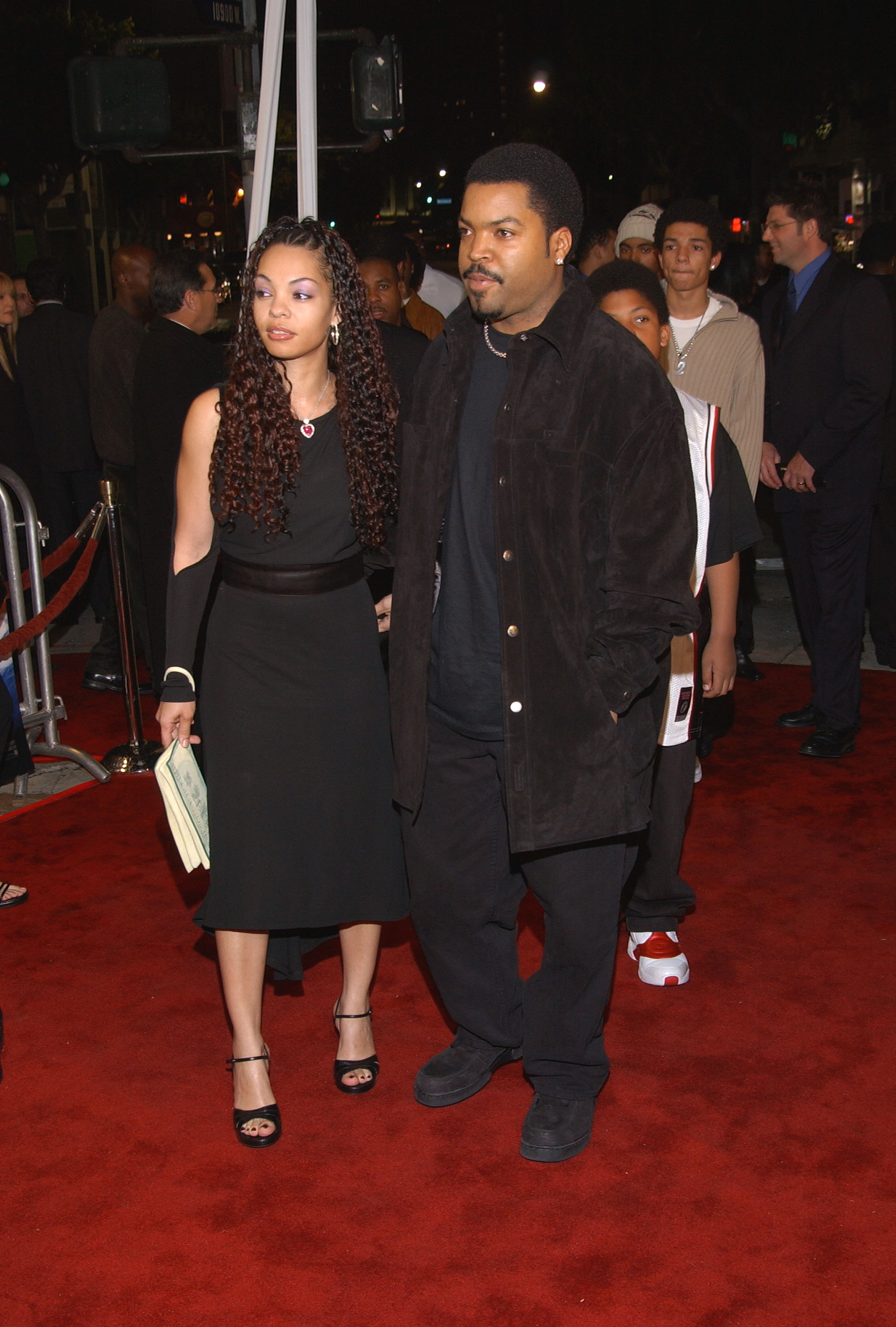 Kimberly Woodruff and Ice Cube at the premiere of "All About The Benjamins" in Los Angeles, California on March 6, 2002. | Source: Getty Images