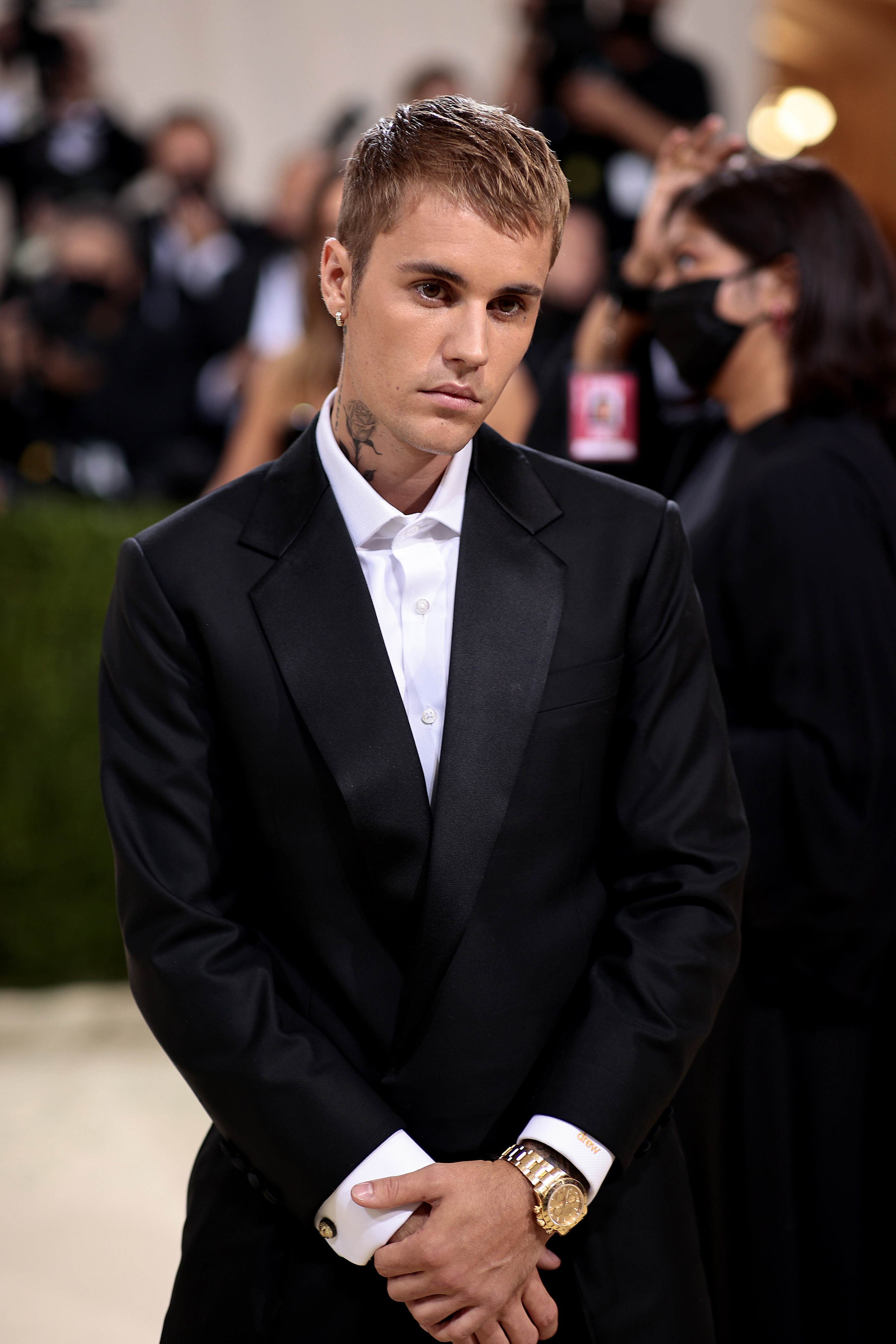 Justin Bieber attends the Met Gala "Celebrating In America: A Lexicon of Fashion" at the Metropolitan Museum of Art in New York City on September 13, 2021. | Source: Getty Images