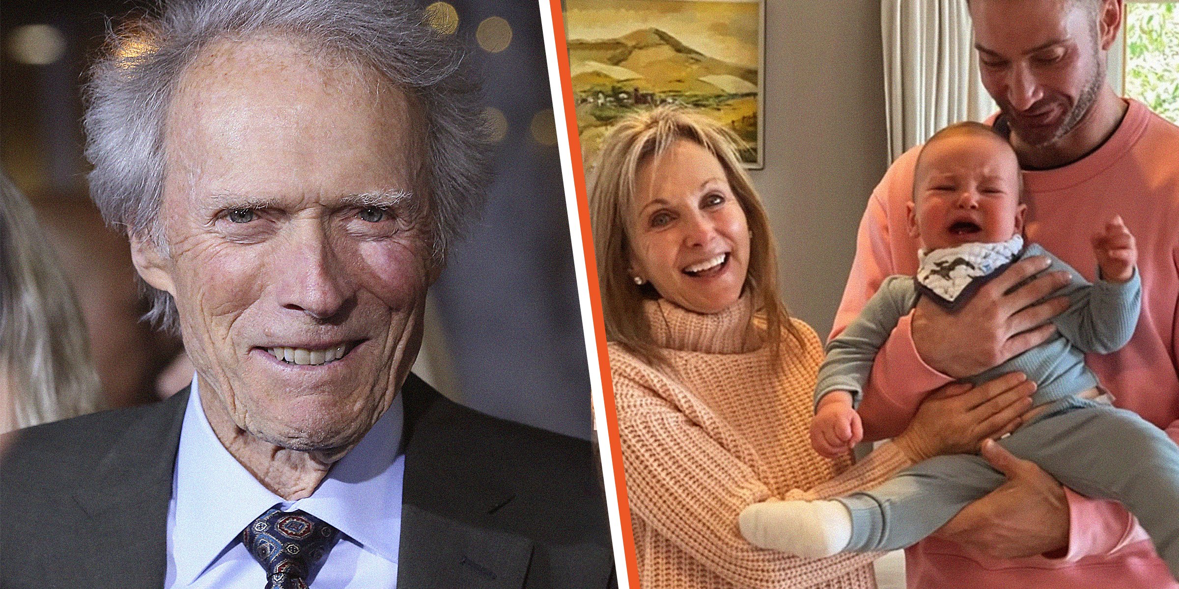 Clint Eastwood | Clint Eastwood's daughter Laurie Murray and his grandson Lowell Thomas IV and his great-grandchild.| Source: instagram.com/ltmurrayiv | Getty Images 