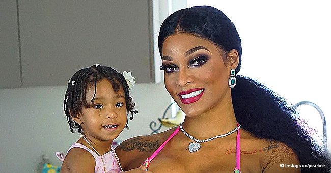 Joseline Hernandez's daughter looks adorable in pink dress and glittery shoes at a tea party