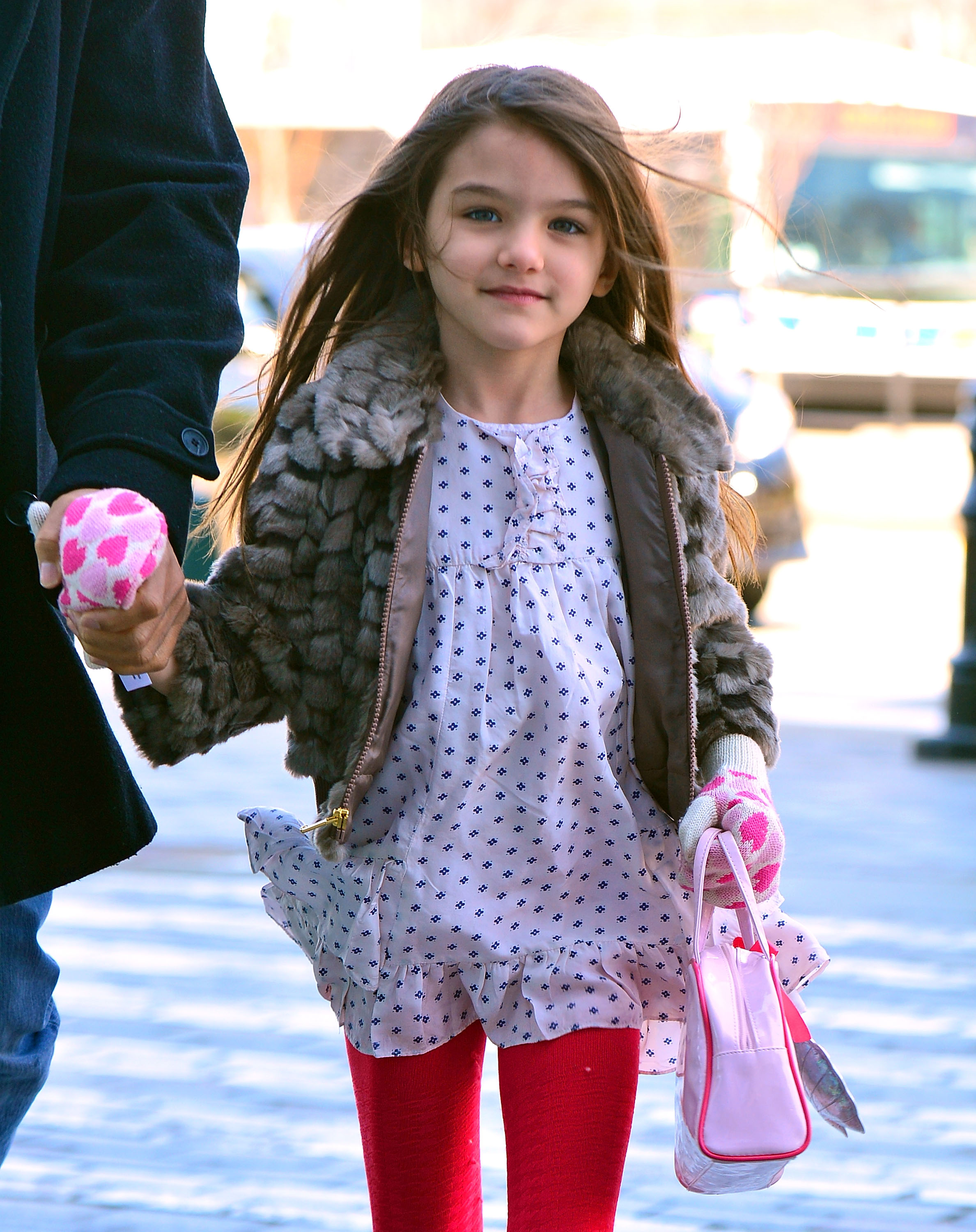 Suri Cruise at Chelsea Piers on March 27, 2012, in New York. | Source: Getty Images
