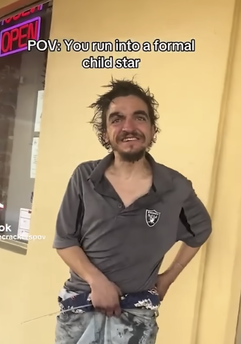 The former child star seen standing outside in a video posted on December 24, 2025 | Source: YouTube/New York Post