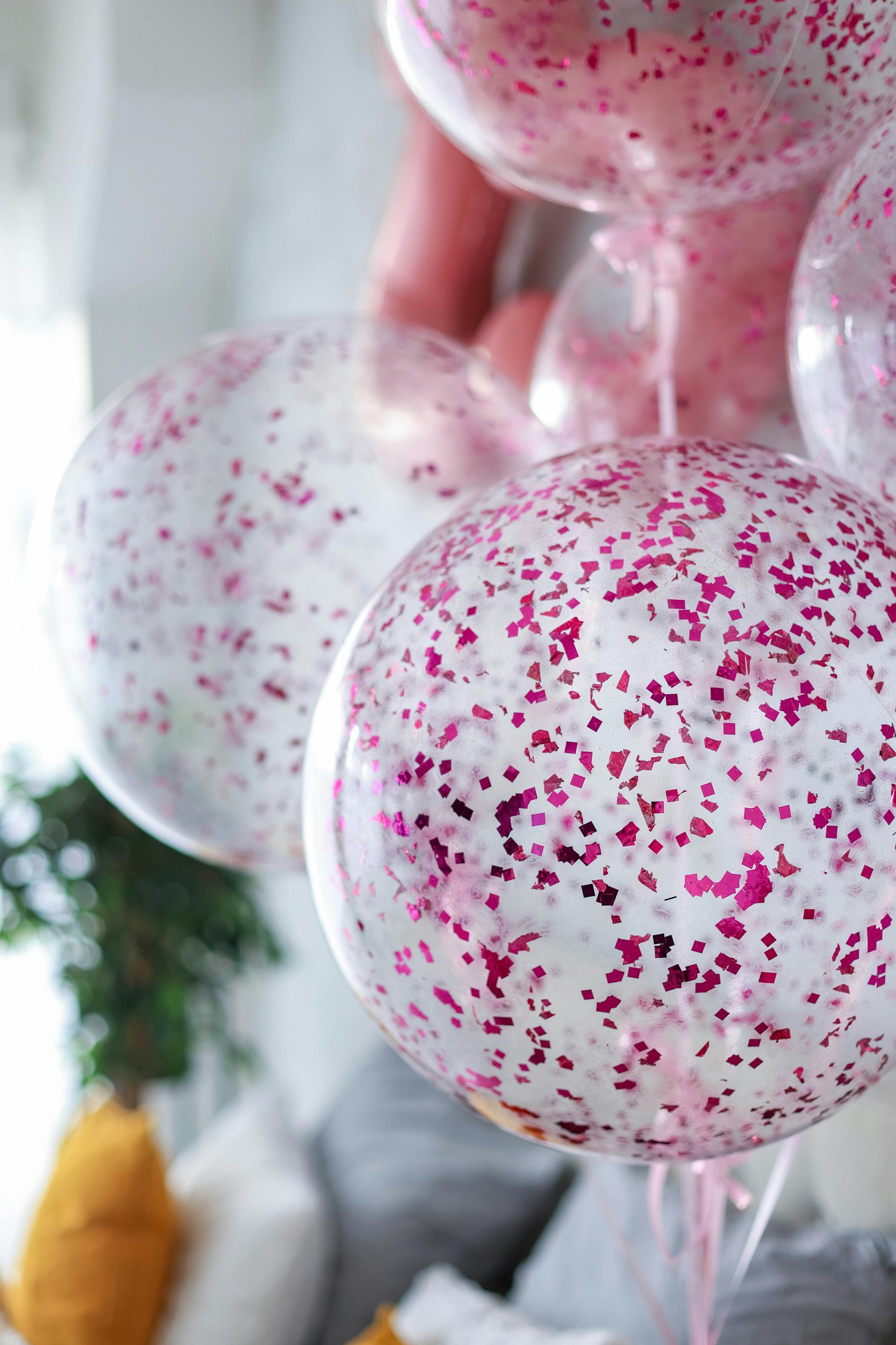 Pink glitter balloons | Source: Pexels