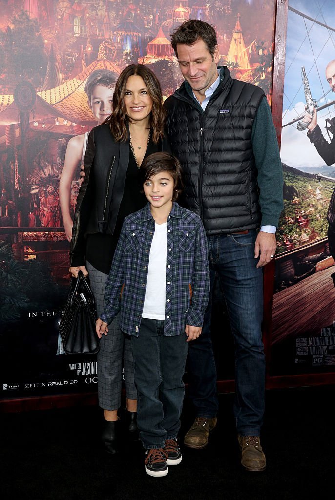 Mariska Hargitay, Peter Hermann and their son August Miklos Friedrich attend the premiere of "Pan" in New York City on October 4, 2015 | Photo: Getty Images