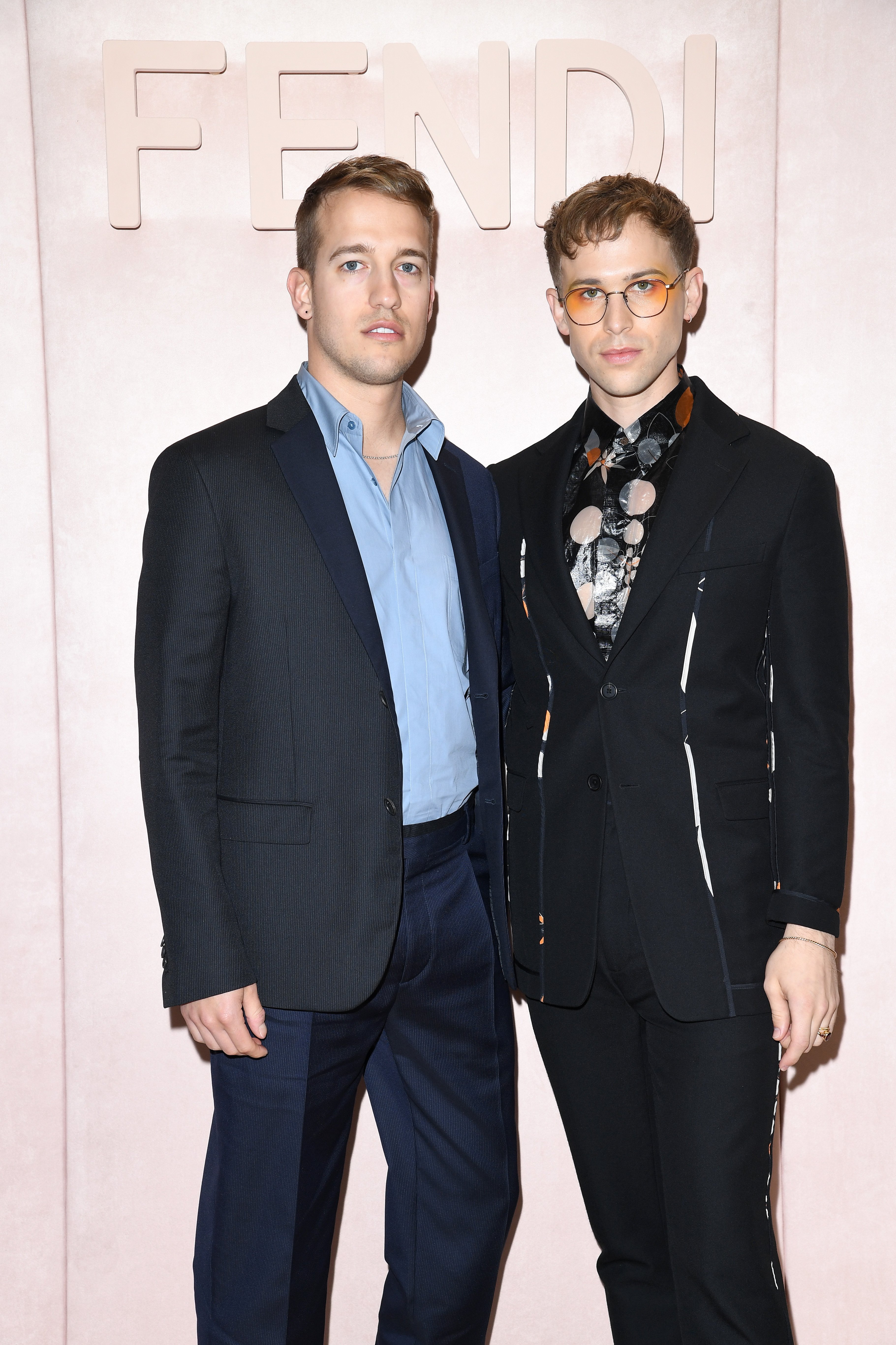 Peter Zurkuhlen and Tommy Dorfman at the Fendi fashion show on February 20, 2020 | Source: Getty Images