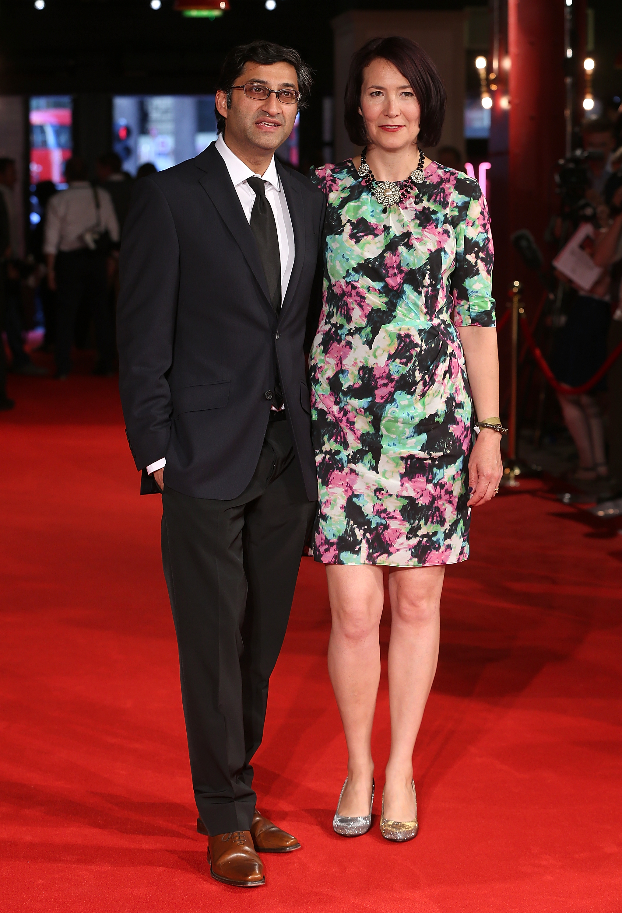 Asif Kapadia and hiswife Victoria Kapadia at the premiere of "Amy" in London in 2015 | Source: Getty Images