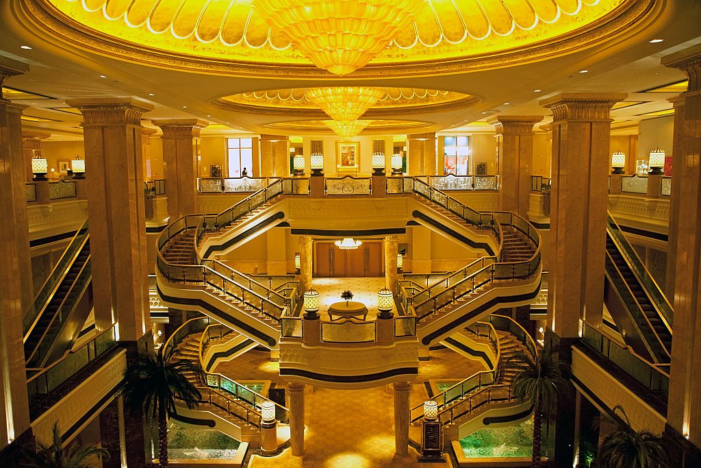Interior del Hotel Emirates Palace, uno de los hoteles más caros y lujosos del mundo. Foto tomada el 15 de enero de 2012 en la ciudad de Abu Dabi. | Foto: Getty Images