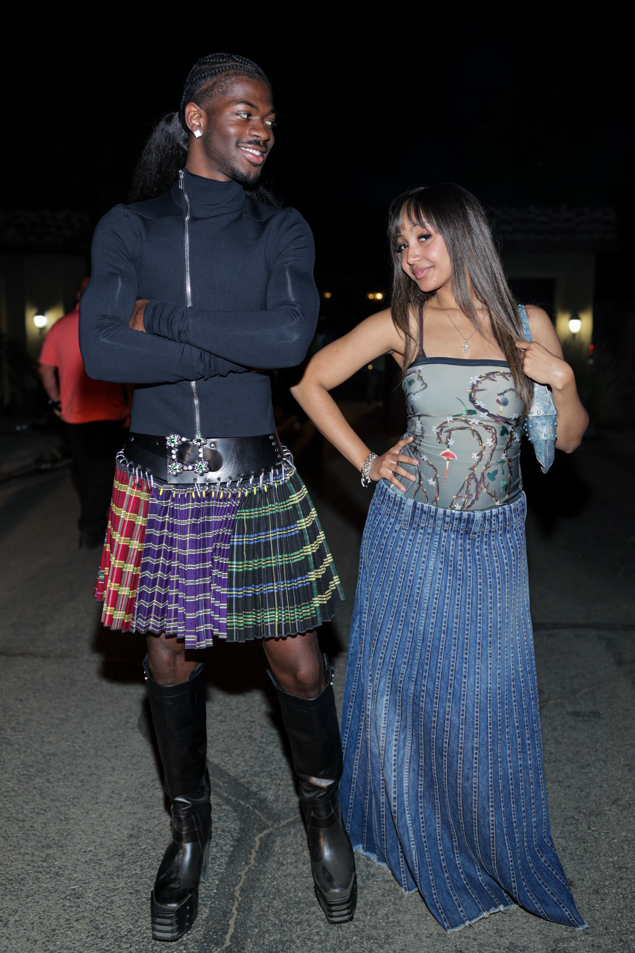 Lil Nas X and PinkPantheress at the Amazon Music and Friends in the Desert on April 15, 2023, in California | Source: Getty Images
