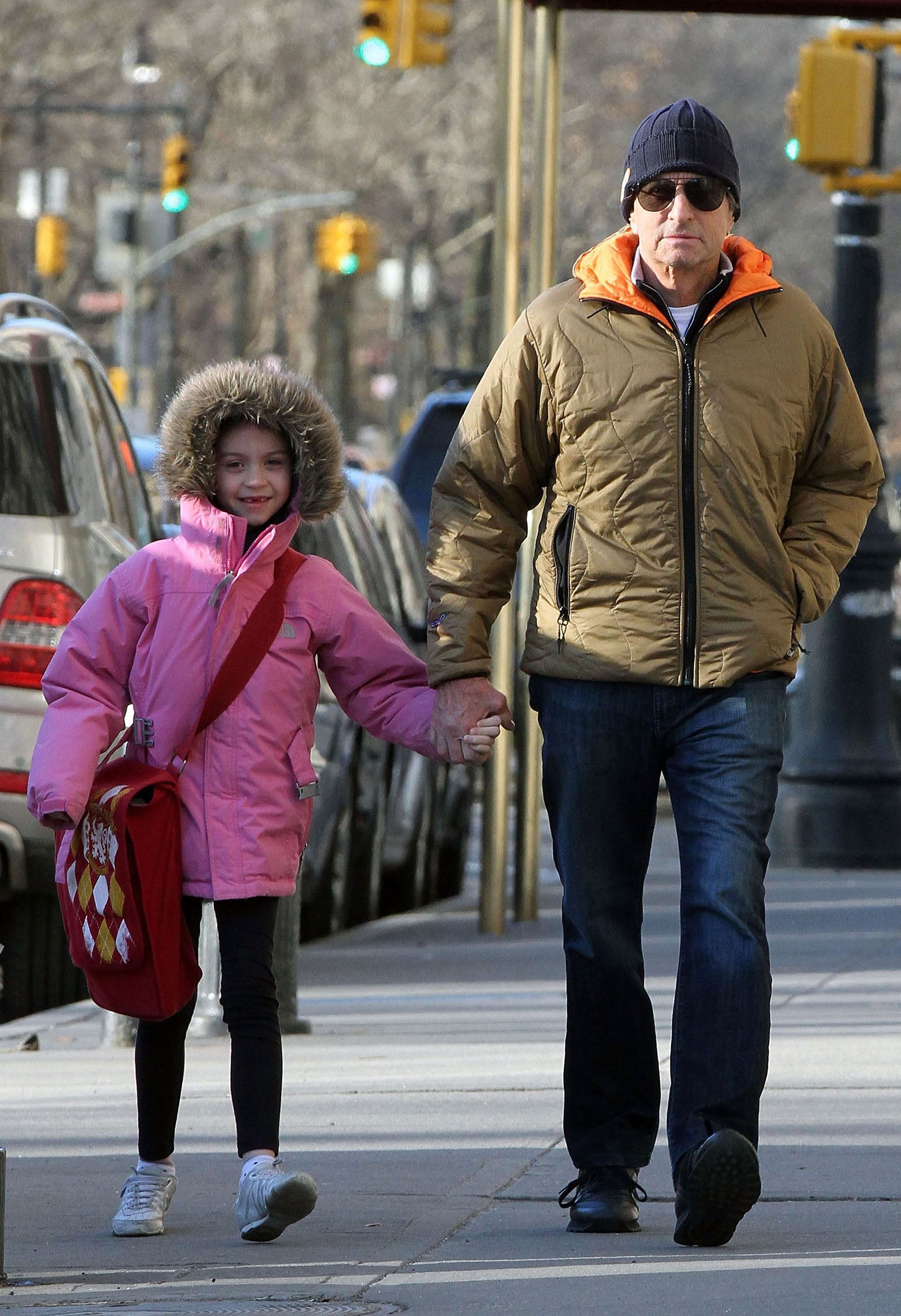 Michael Douglas and daughter Carys in New York City on March 03, 2011 | Source: Getty Images