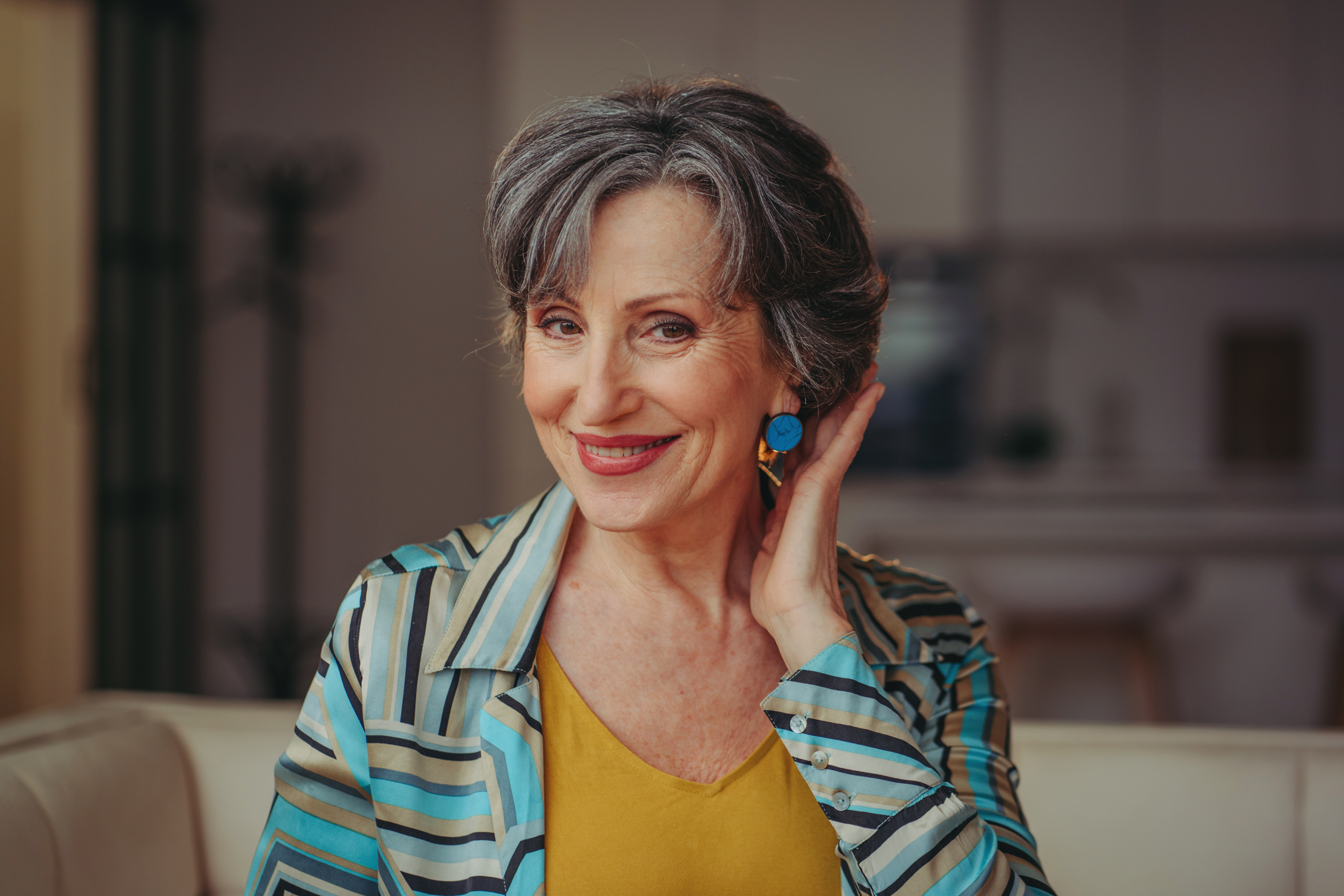 A stylish senior woman flaunting her new haircut | Source: Shutterstock