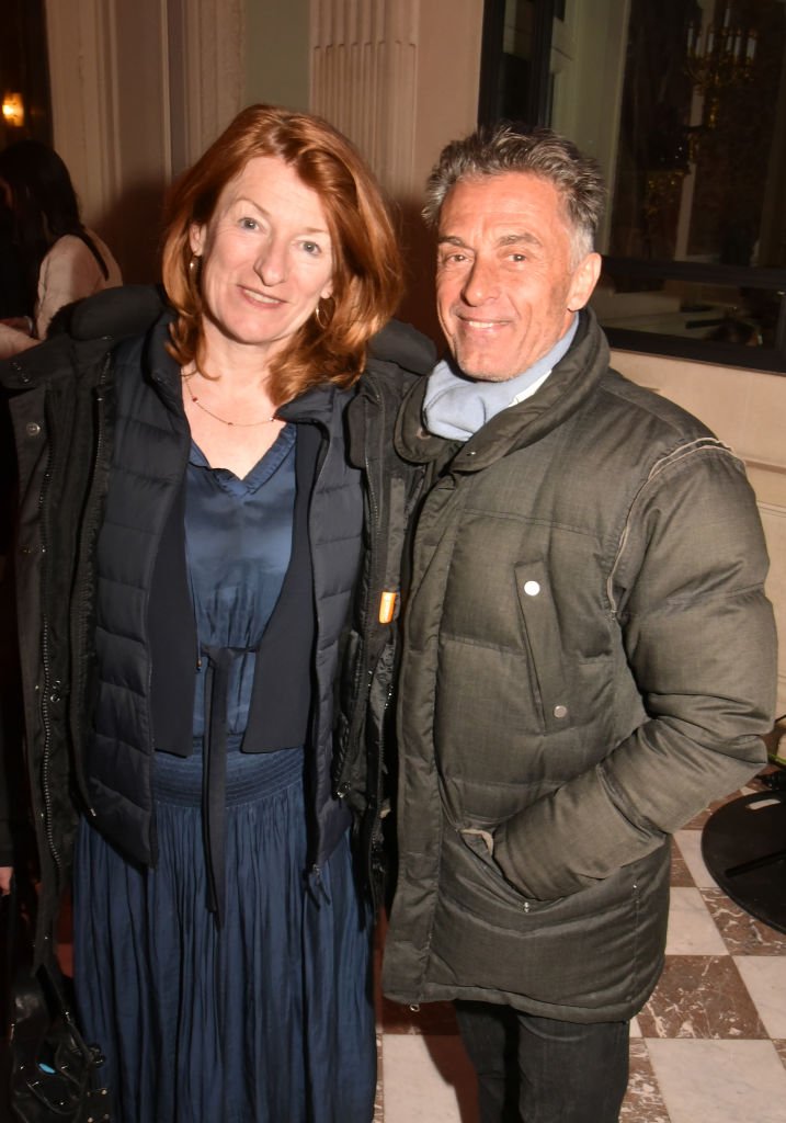 Gérard Holtz et son épouse Muriel Mayette-Holtz. | Photo : Getty Images