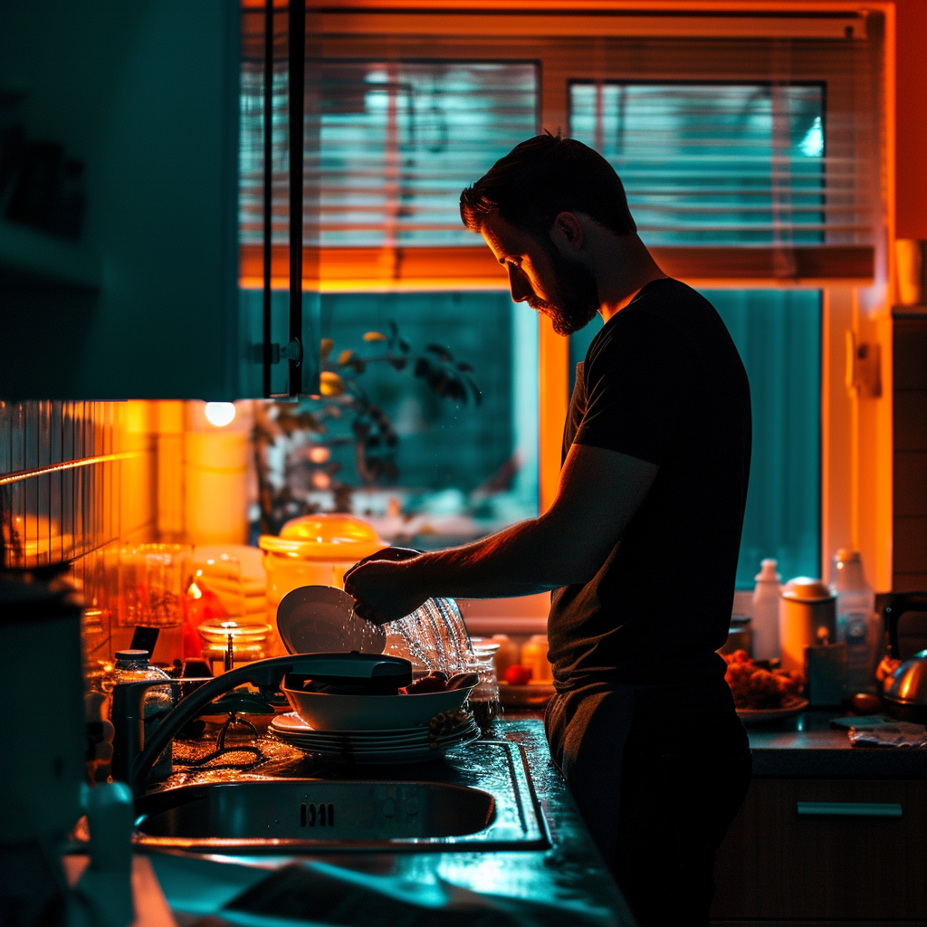 A man in the kitchen | Source: Midjourney