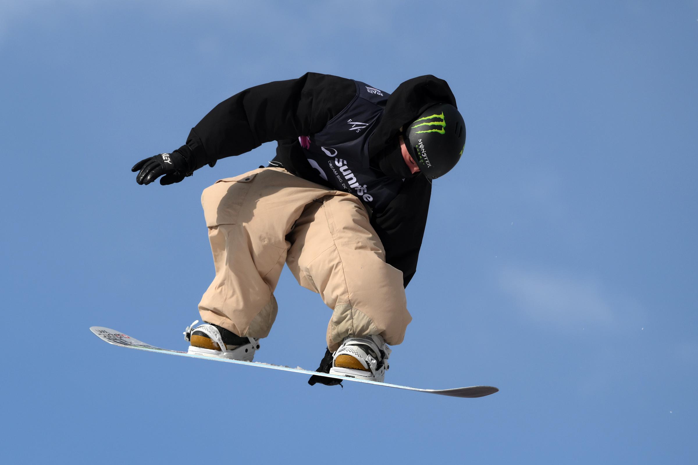 Mia Brookes during the Women's Snowboard Big Air Qualification during Day 10 of the FIS Snowboard, Freestyle, and Freeski World Championships 2025 on March 26 in St Moritz, Switzerland. | Source: Getty Images