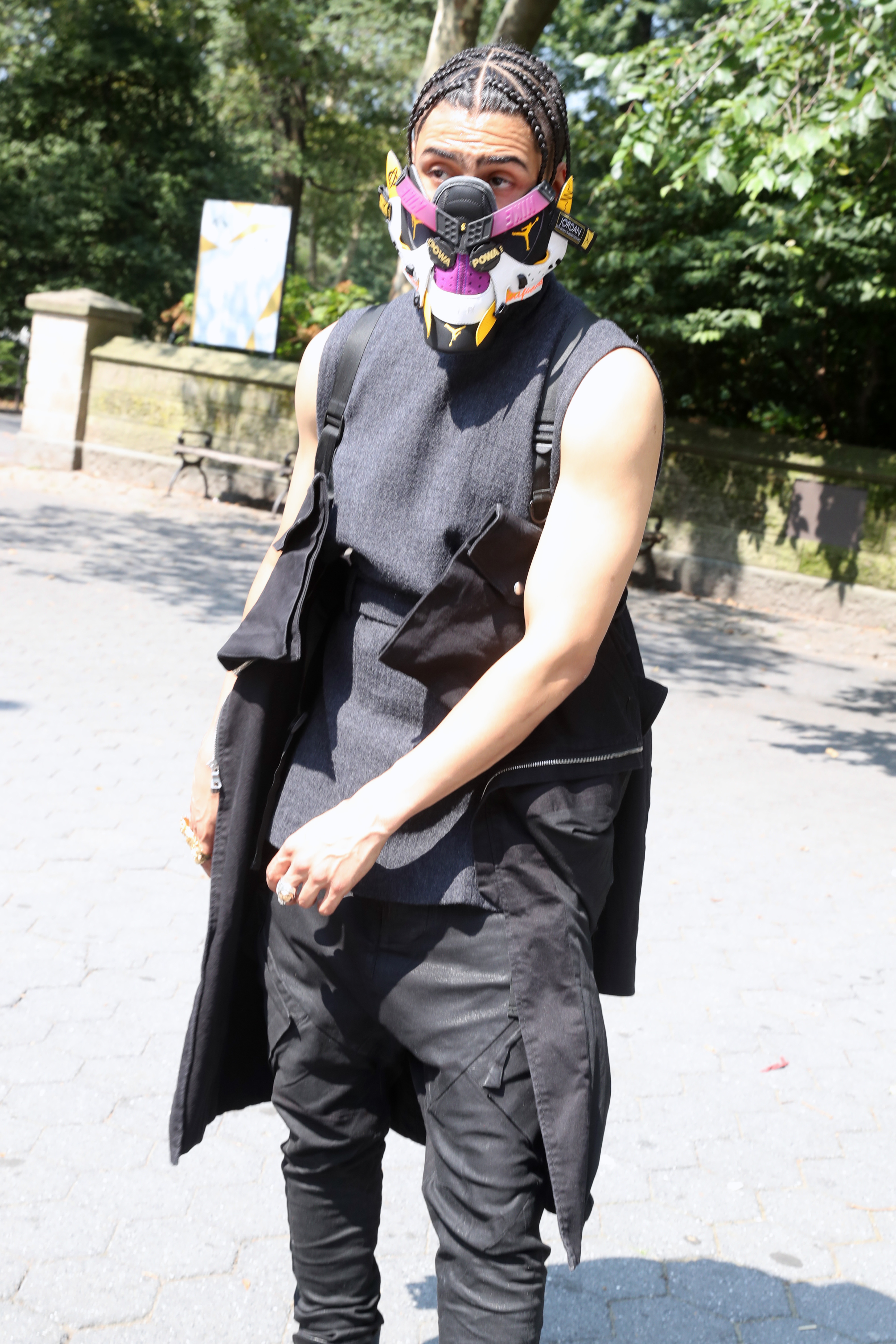 Quincy Brown spotted in Central Park on August 27, 2021, in New York City. | Source: Getty Images