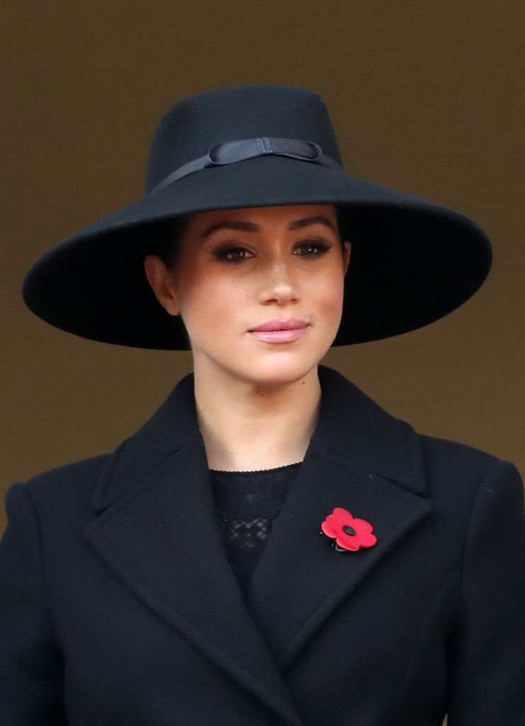 Meghan, Duchess of Sussex attends the annual Remembrance Sunday memorial at The Cenotaph | Photo: Getty Images