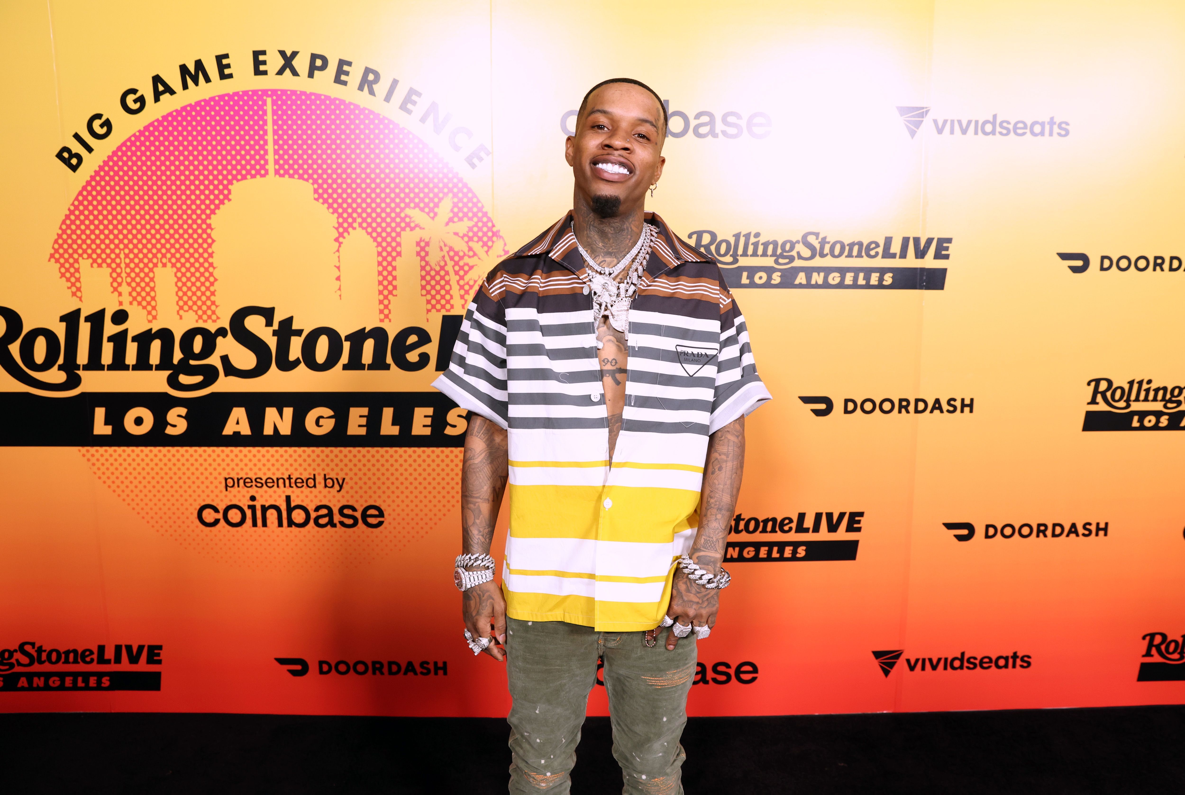 Tory Lanez at the Rolling Stone Live Big Game Experience on February 12, 2022, in Los Angeles | Source: Getty Images