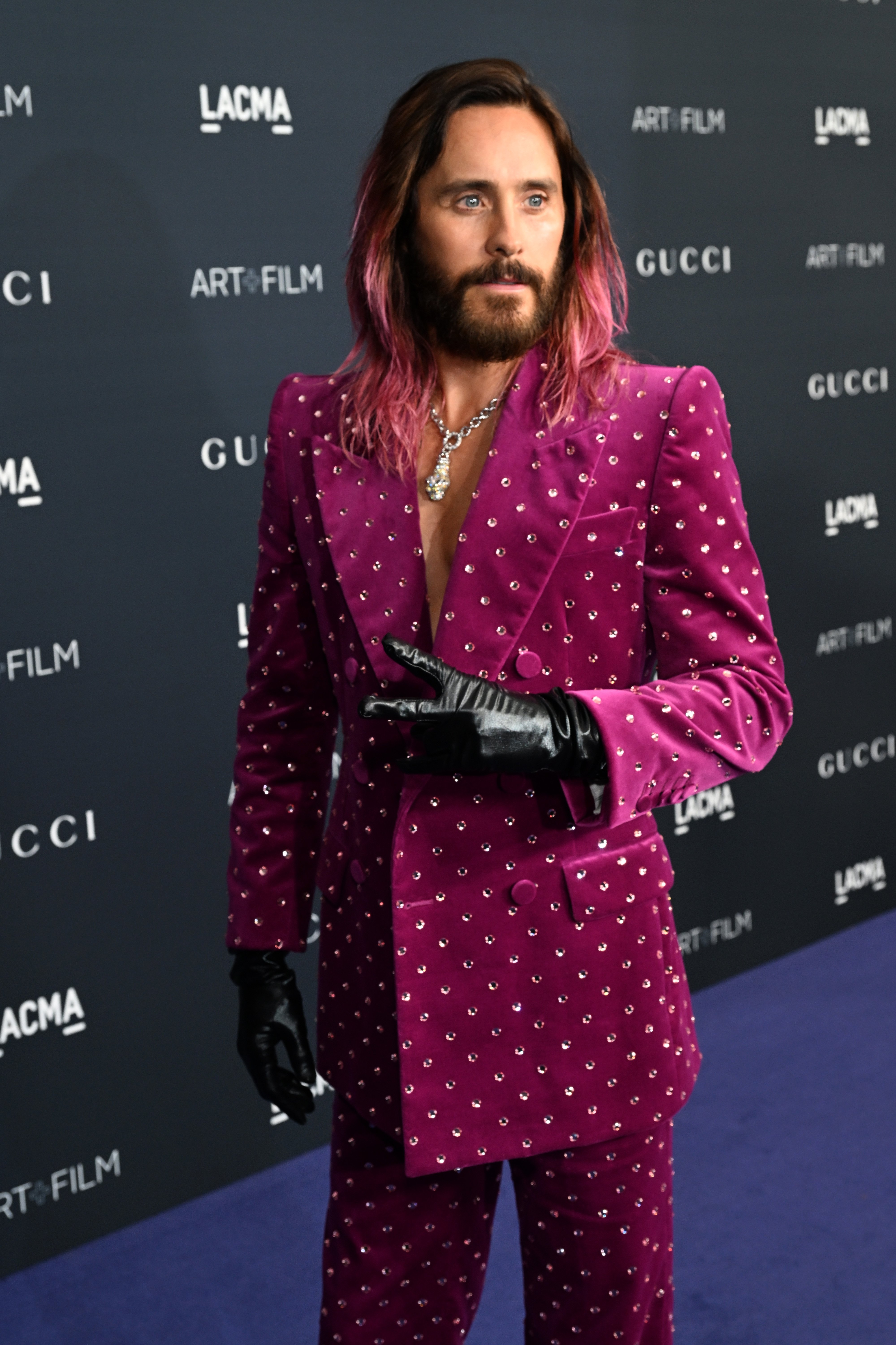 Jared Leto attends the 2022 LACMA ART+FILM GALA Presented By Gucci at Los Angeles County Museum of Art on November 05, 2022 in Los Angeles, California. | Source: Getty Images 