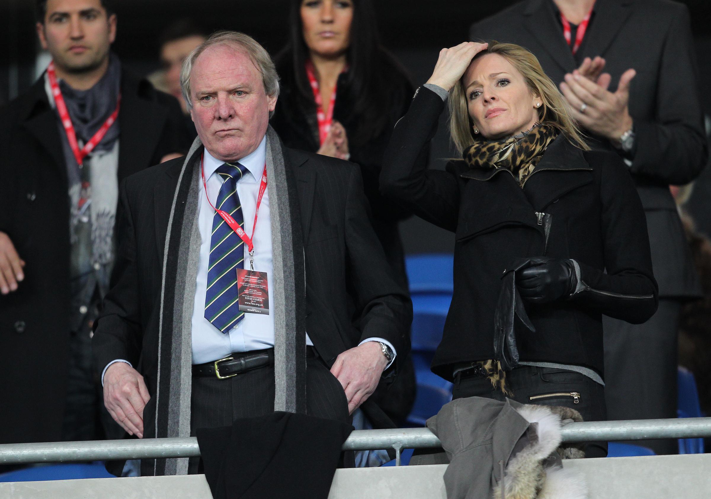 Terry Yorath and Gabby Logan during the  International Friendly Gary Speed Memorial Match between Wales and Costa Rica on February 29, 2012. | Source: Getty Images