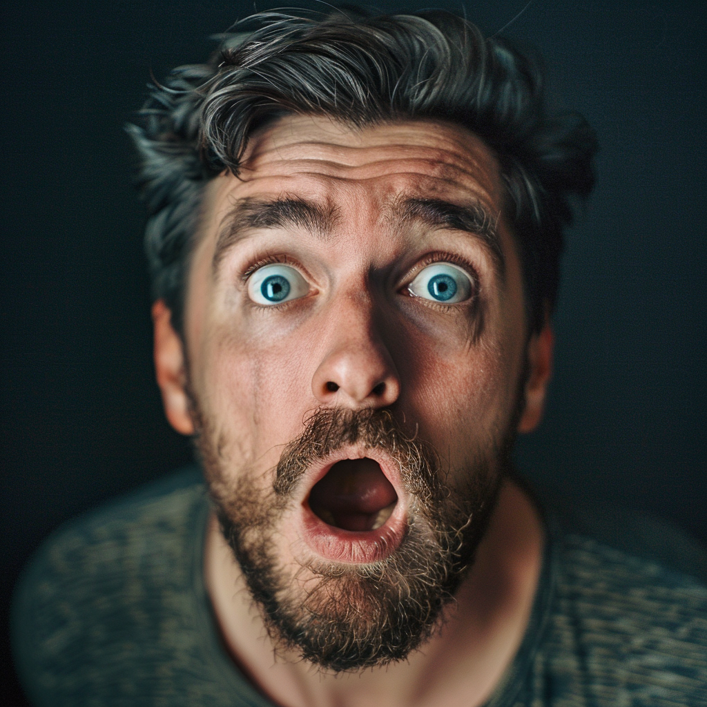 A shocked man | Source: Midjourney