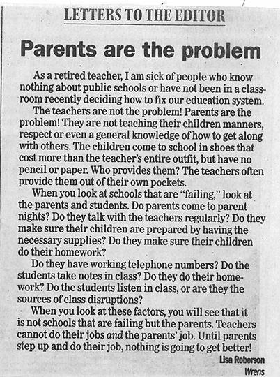 La lettre ouverte écrite par Lisa Robertson/ Source: Facebook/Tony Flowers