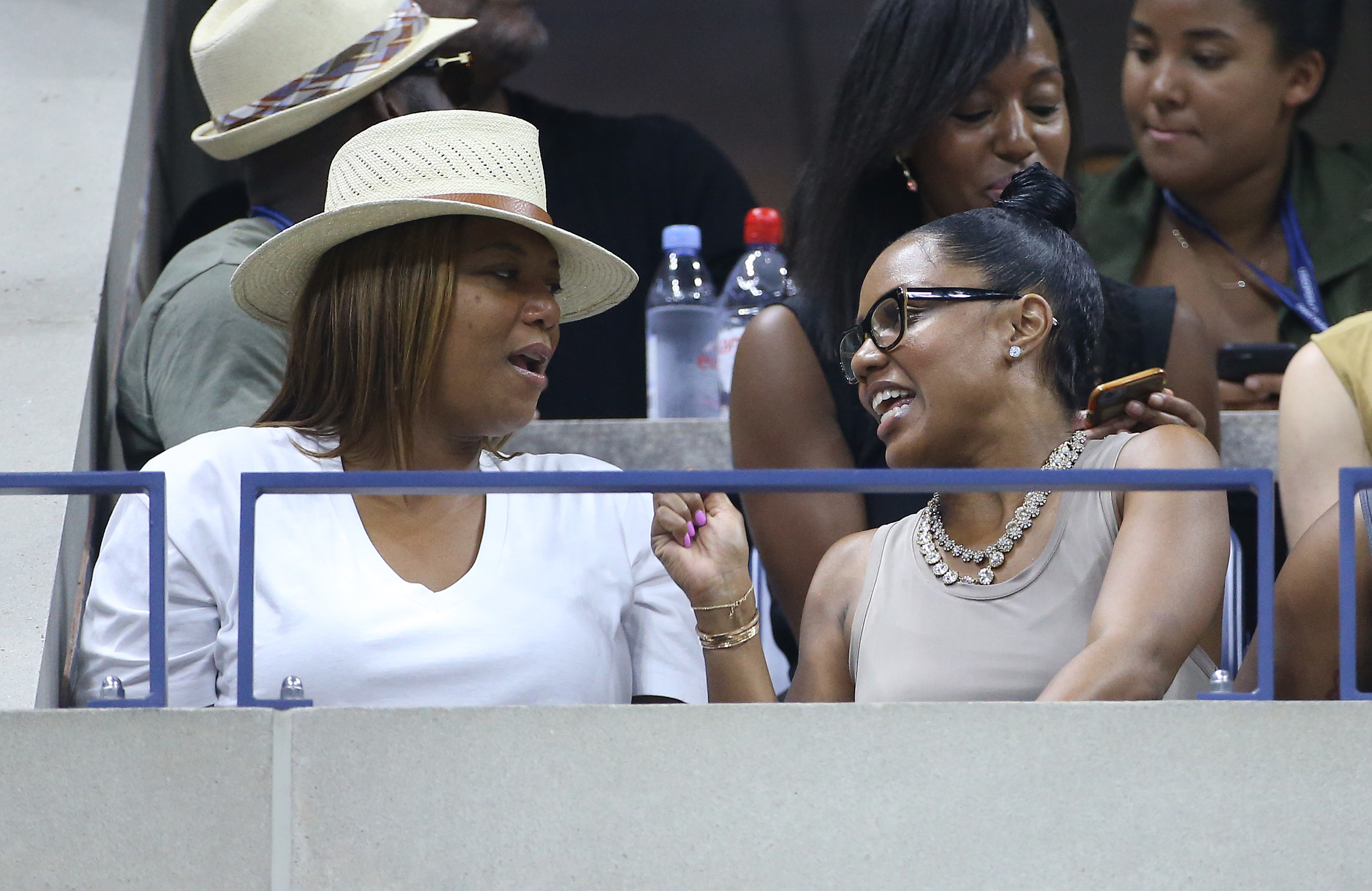 Queen Latifah and Eboni Nichols  attend the US Open at USTA Billie Jean King National Tennis Center in the Queens borough of New York City on September 7, 2016. | Source: Getty Images