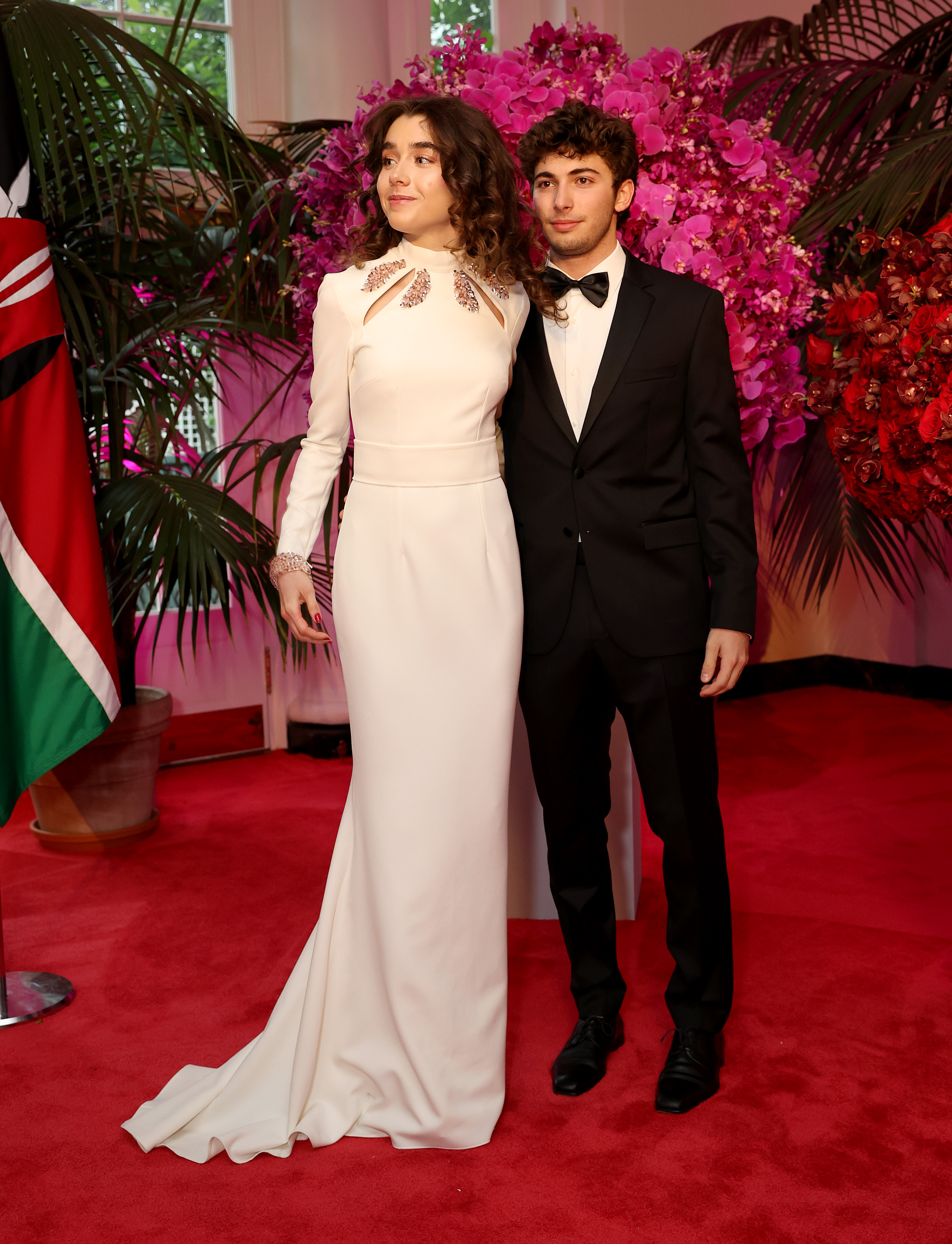 Natalie Biden and Rafael Hajjar arrive for the State Dinner at the White House on May 23, 2024, in Washington, DC. | Source: Getty Images