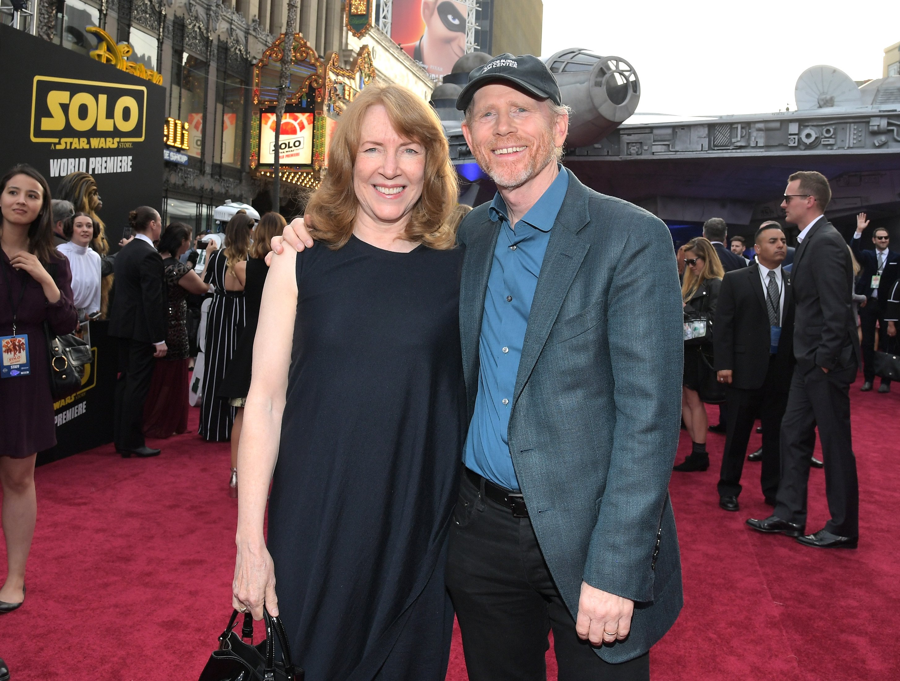 Cheryl Howard Ron Howard attend the world premiere of Solo: A Star Wars Story in Hollywood on May 10, 2018. | Source: Getty Images