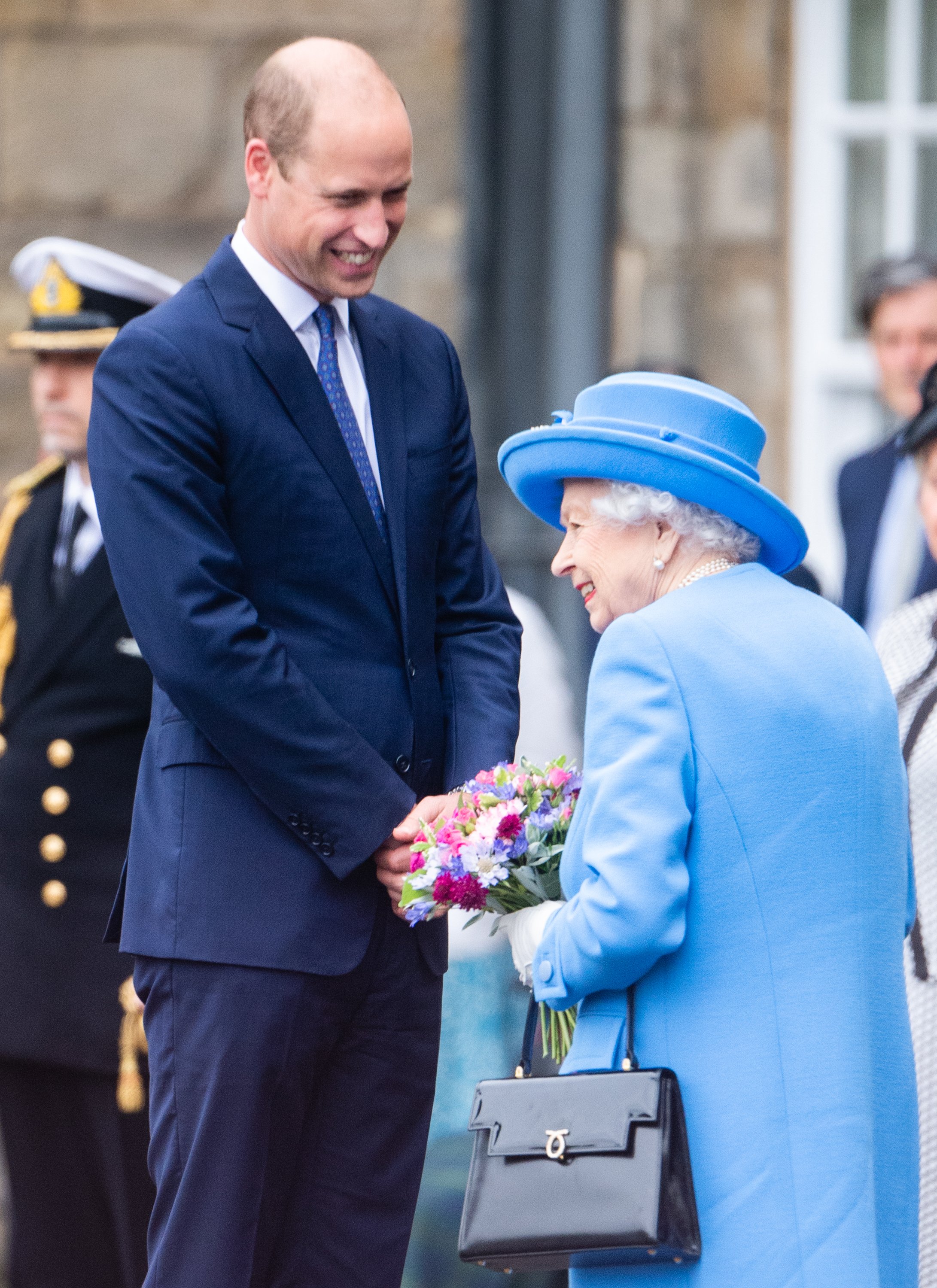 Queen Elizabeth II and Prince William attend The Ceremony of the Keys at The Palace Of Holyroodhouse on June 28, 2021 in Edinburgh, Scotland | Source: Getty Images
