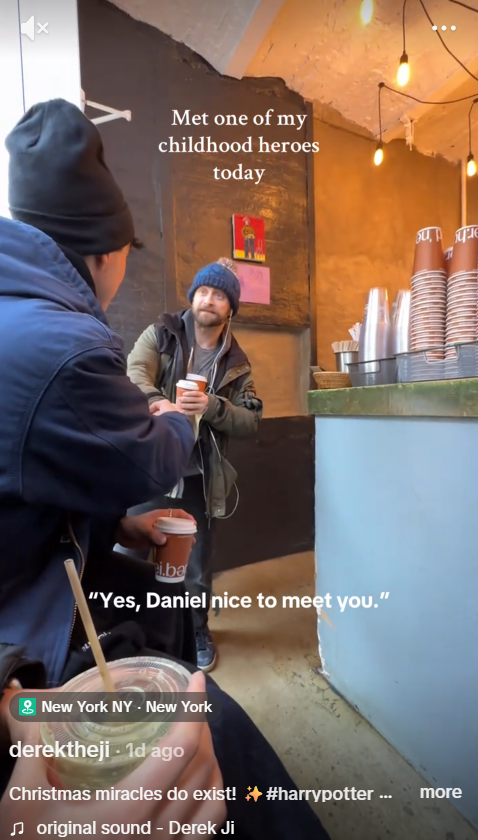 A screengrab of Derek Ji's video, shared on 14 December 2025. | Source: TikTok/derektheji